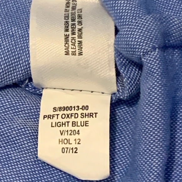 GUC GAP Oxford dress shirt BLUE see pictures - Picture 3 of 3
